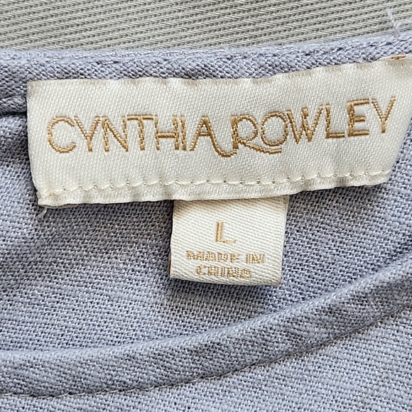 CYNTHIA ROWLEY Linen Viscose Blend Butterfly Sleeve Tiered Maxi Dress - Picture 8 of 12